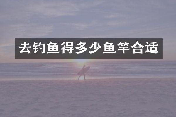 去钓鱼得多少鱼竿合适