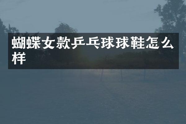 蝴蝶女款乒乓球球鞋怎么样