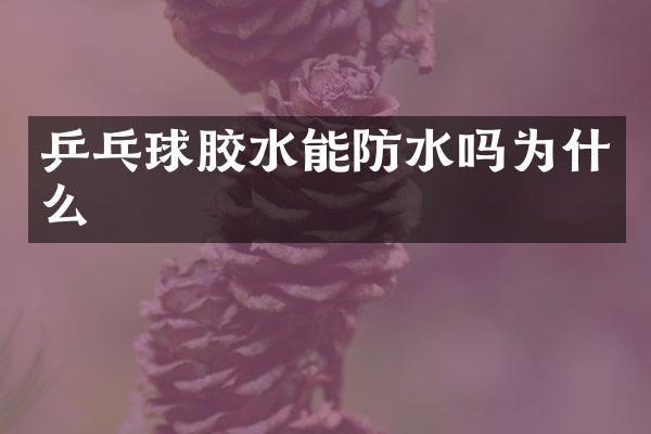 乒乓球胶水能防水吗为什么