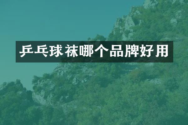 乒乓球袜哪个品牌好用