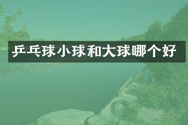 乒乓球小球和大球哪个好