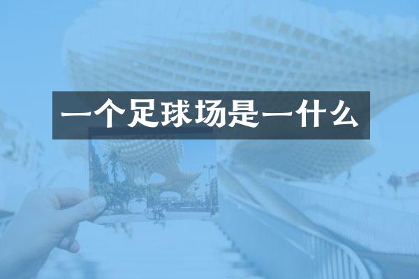 一个足球场是一什么
