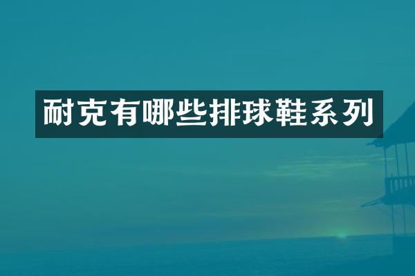耐克有哪些排球鞋系列