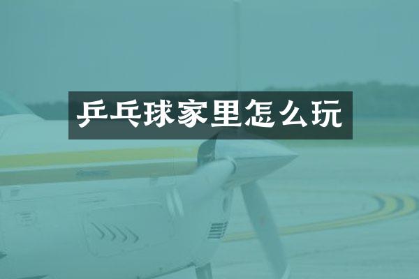 乒乓球家里怎么玩