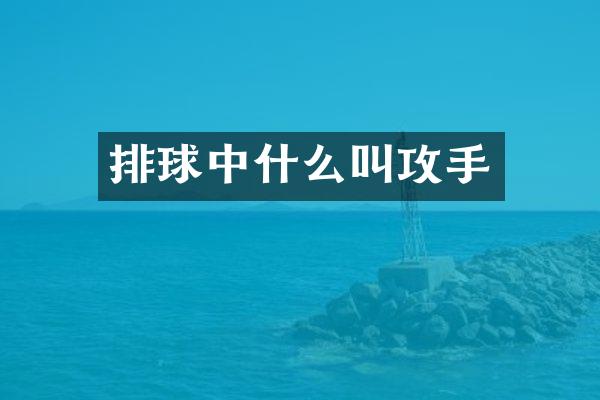 排球中什么叫攻手
