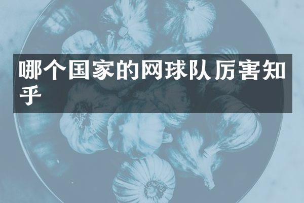 哪个国家的网球队厉害知乎