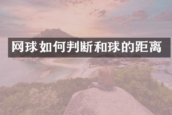 网球如何判断和球的距离