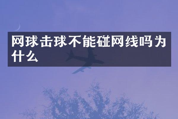 网球击球不能碰网线吗为什么