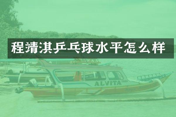 程靖淇乒乓球水平怎么样