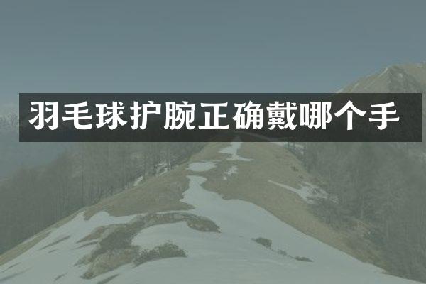 羽毛球护腕正确戴哪个手