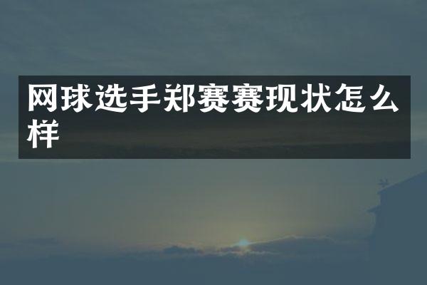 网球选手郑赛赛现状怎么样