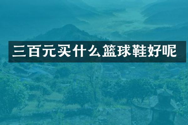 三百元篮球鞋好呢