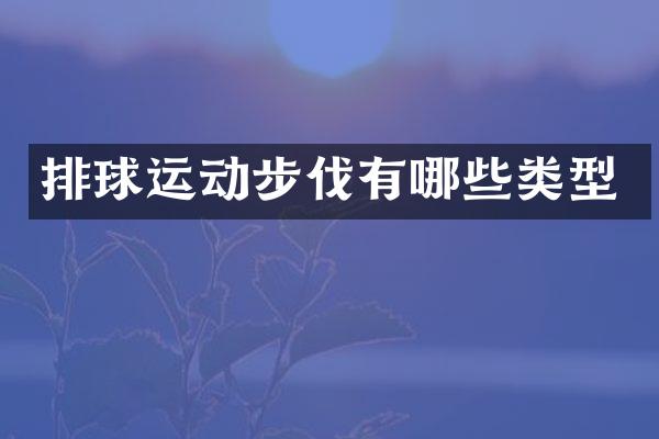 排球运动步伐有哪些类型