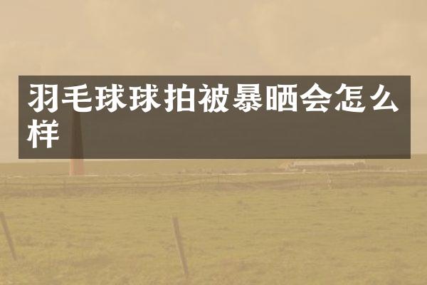 羽毛球球拍被暴晒会怎么样