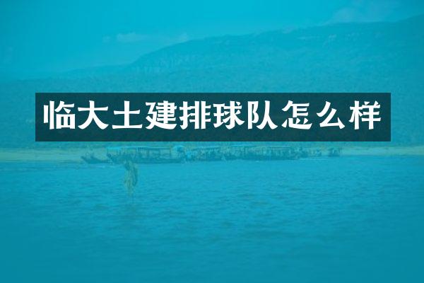 临大土建排球队怎么样