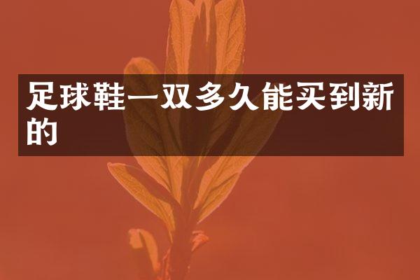 足球鞋一双多久能买到新的