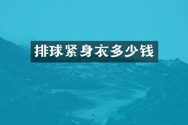 排球紧身衣多少钱