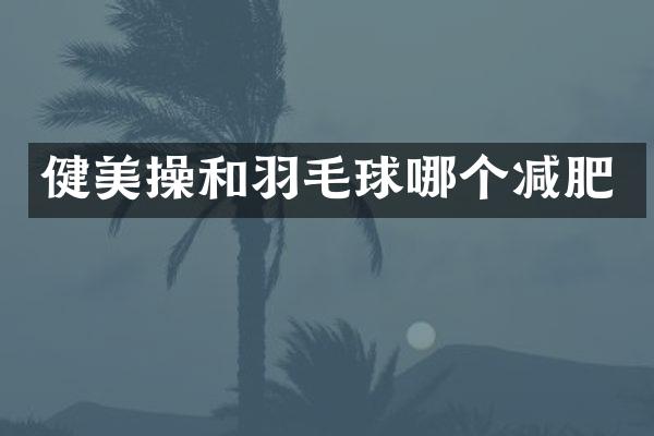 健美操和羽毛球哪个减肥