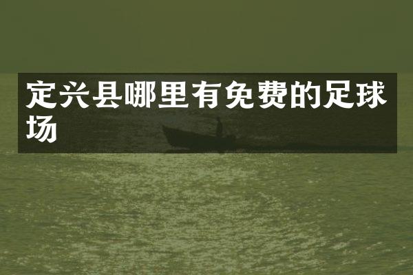 定兴县哪里有免费的足球场