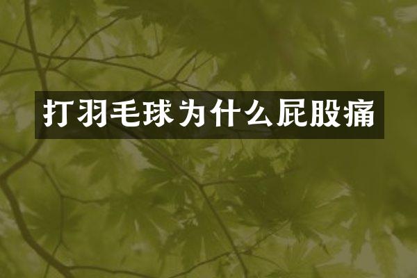 打羽毛球为什么屁股痛