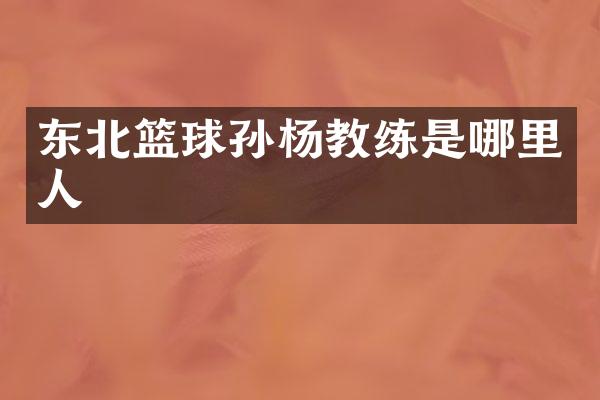 东北篮球孙杨教练是哪里人