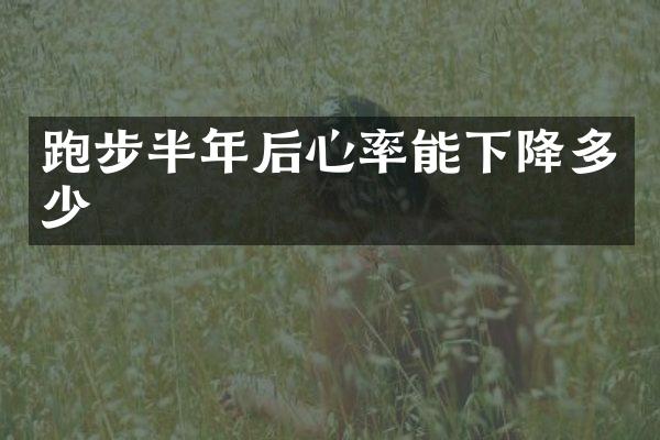 跑步半年后心率能下降多少