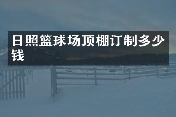 日照篮球场顶棚订制多少钱