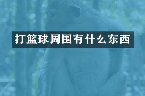 打篮球周围有什么东西