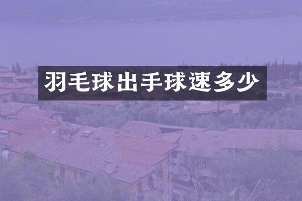 羽毛球出手球速多少