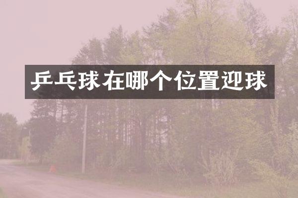 乒乓球在哪个位置迎球