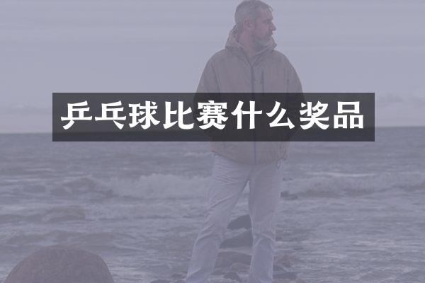 乒乓球比赛什么奖品