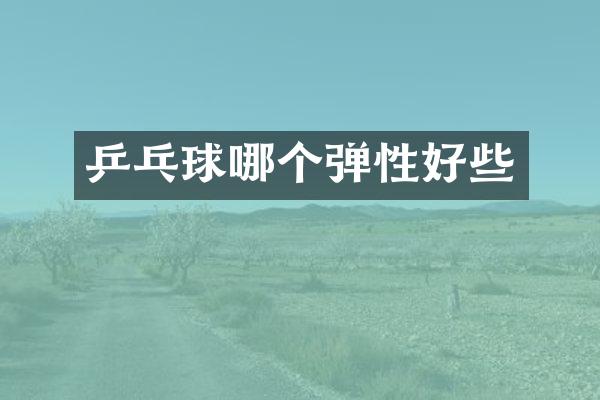 乒乓球哪个弹性好些