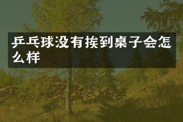 乒乓球没有挨到桌子会怎么样