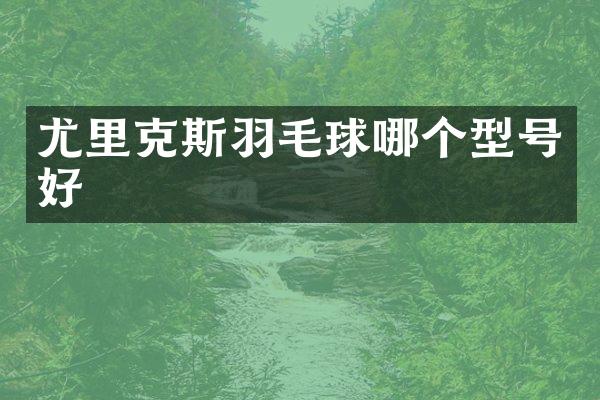 尤里克斯羽毛球哪个型号好