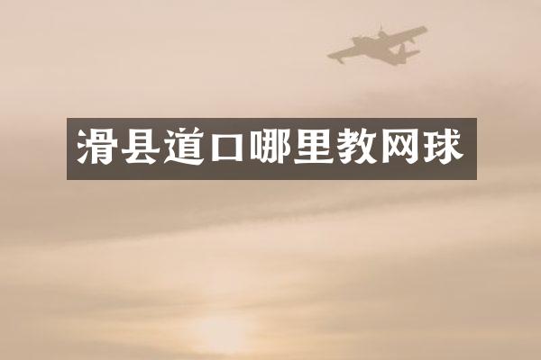 滑县道口哪里教网球