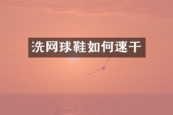洗网球鞋如何速干