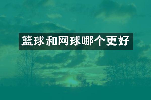 篮球和网球哪个更好