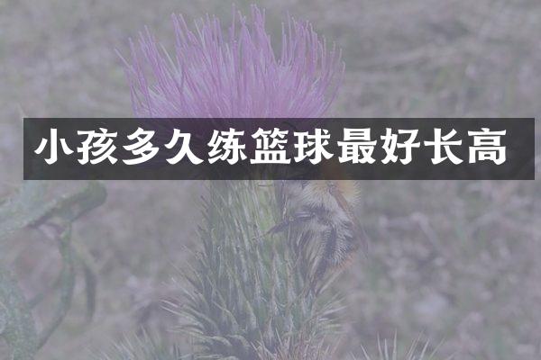 小孩多久练篮球最好长高