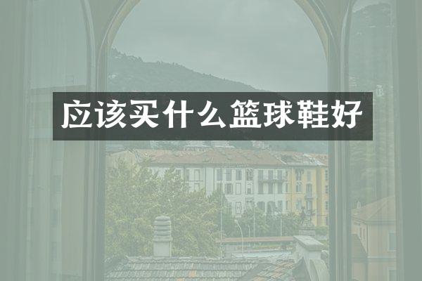 应该篮球鞋好