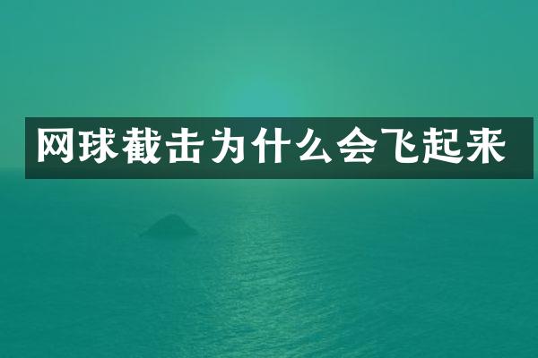 网球截击为什么会飞起来