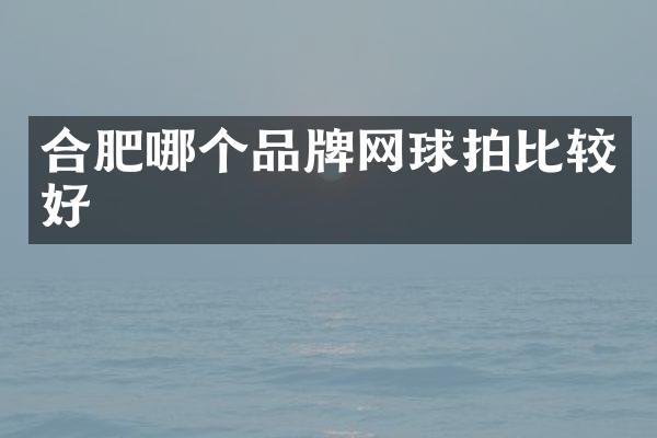 合肥哪个品牌网球拍比较好