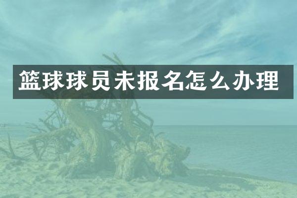 篮球球员未报名怎么办理