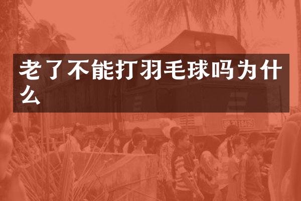 老了不能打羽毛球吗为什么