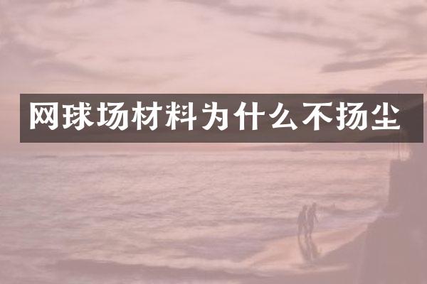 网球场材料为什么不扬尘
