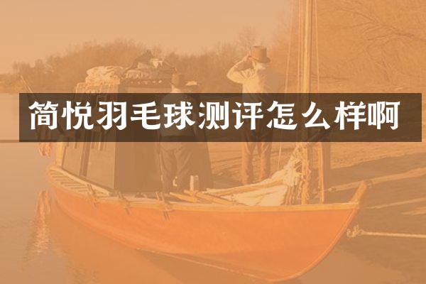 简悦羽毛球测评怎么样啊