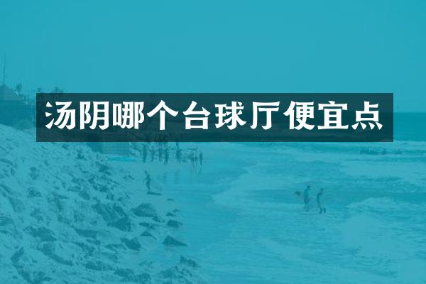 汤阴哪个台球厅便宜点