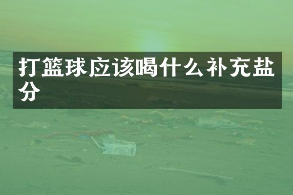 打篮球应该喝什么补充盐分