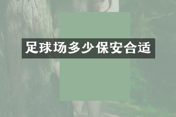 足球场多少保安合适