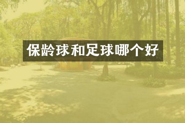 保龄球和足球哪个好