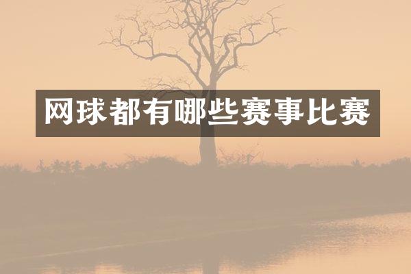 网球都有哪些赛事比赛